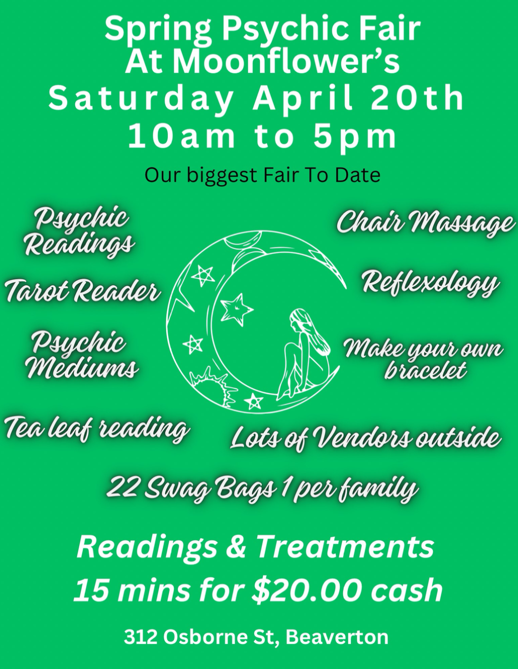 Spring Psychic Fair – Sat April 20th