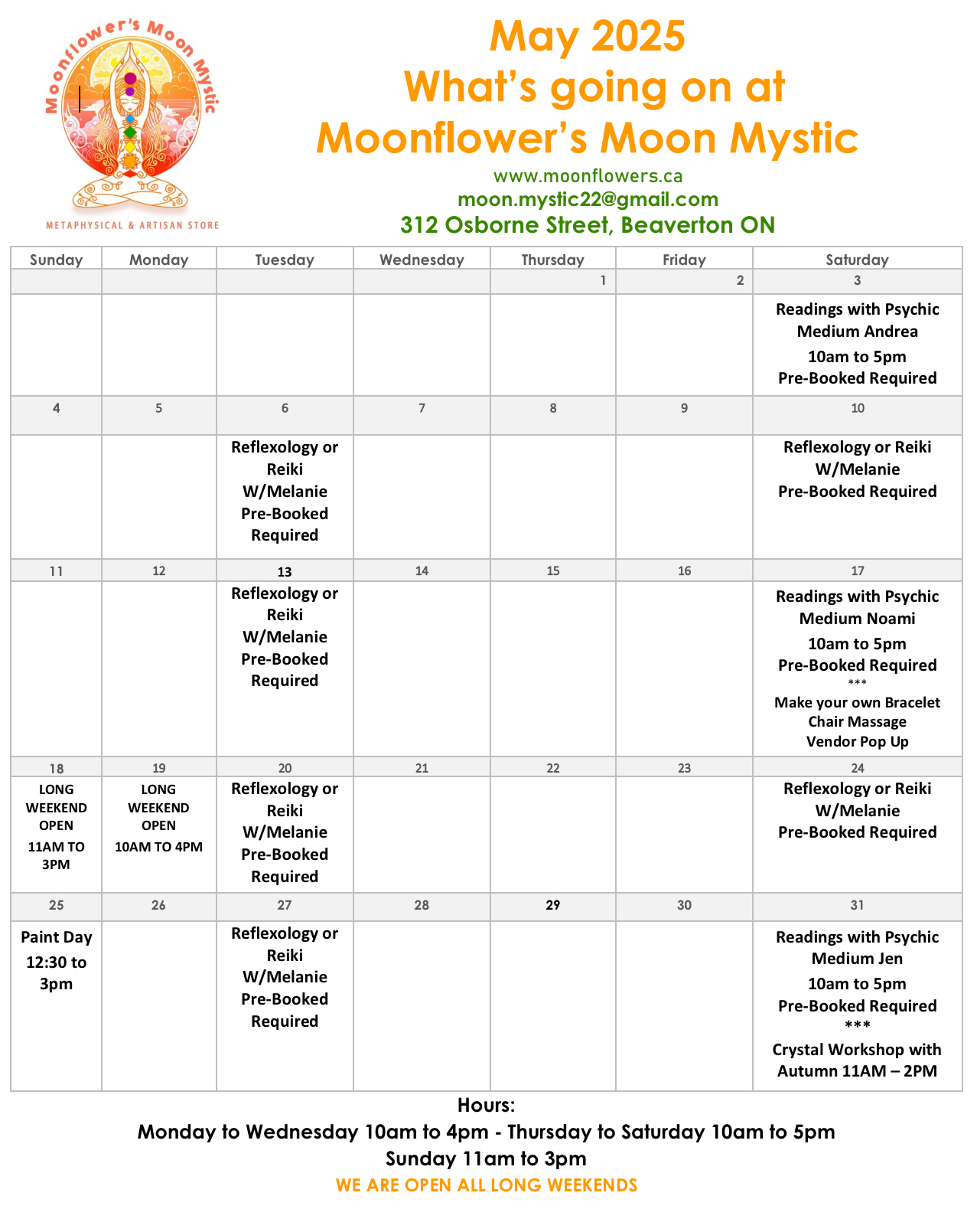 What’s going on in May