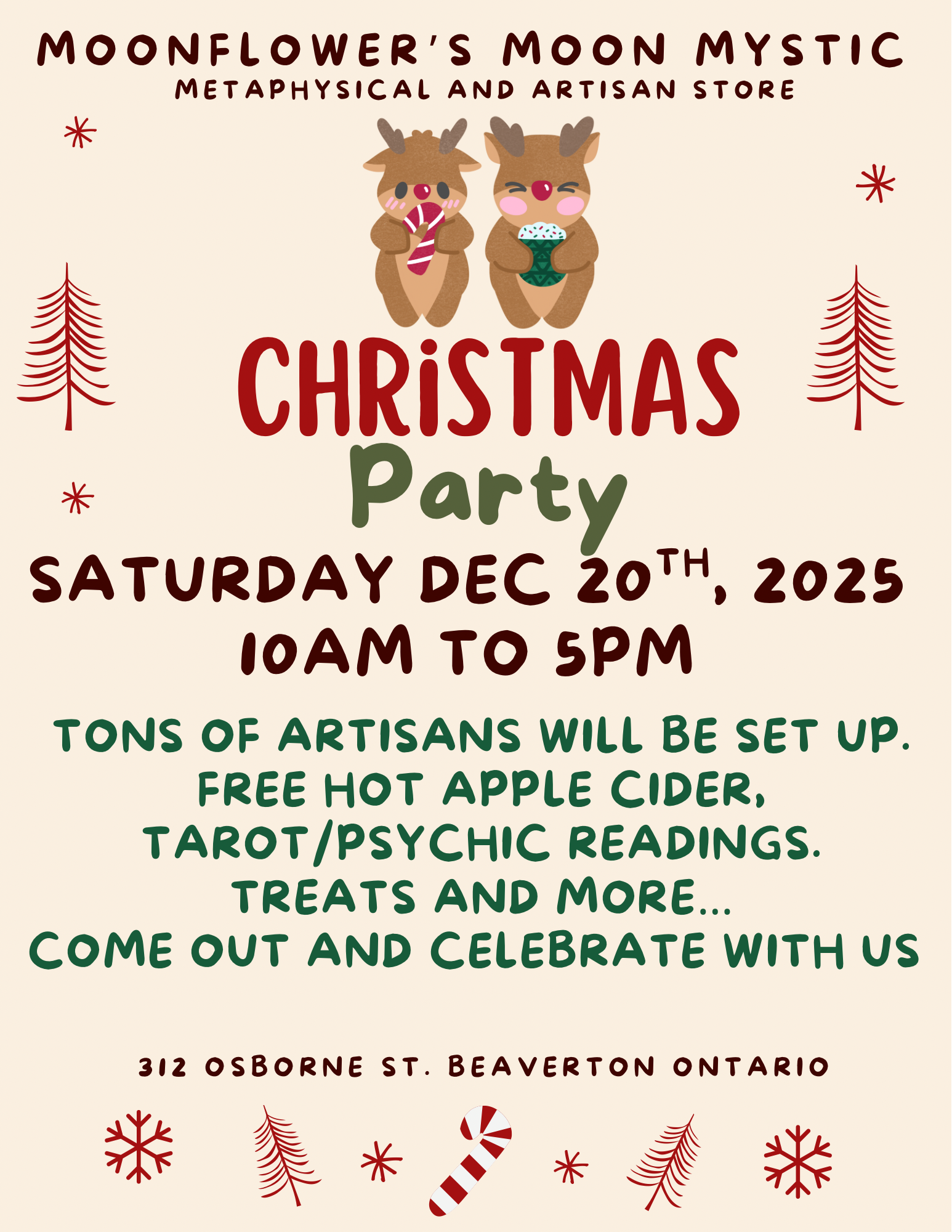 Christmas Party, with Artisans, Readers and more…