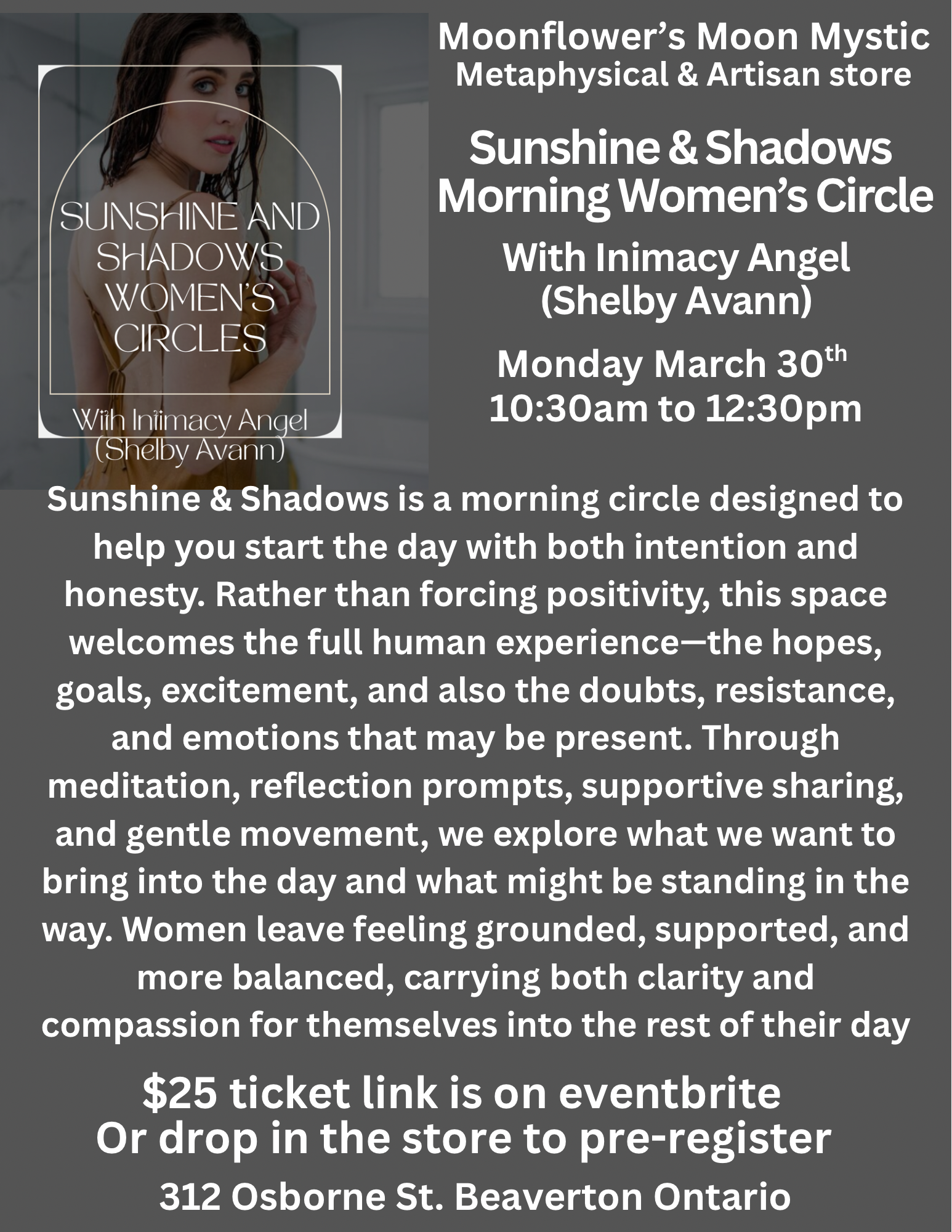 Morning Women’s Circle March 30th
