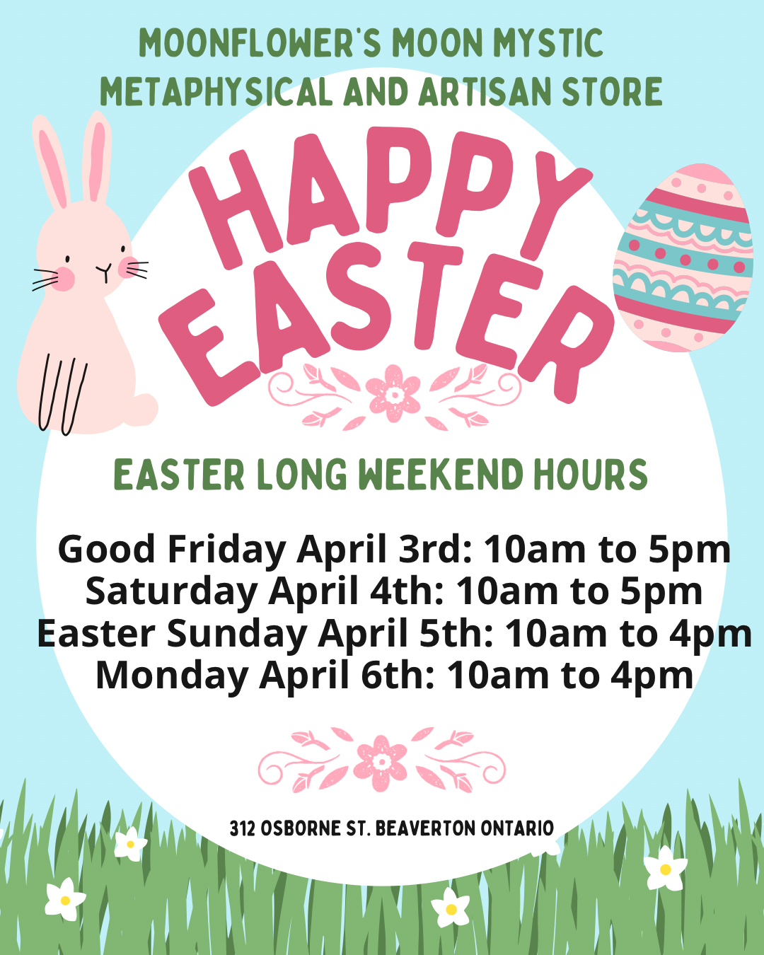 Easter Long Weekend Hours
