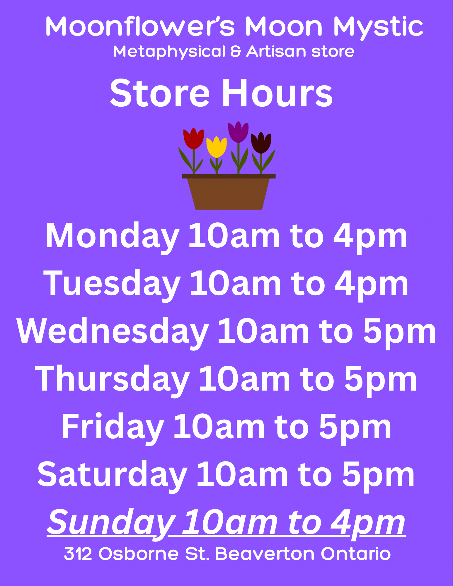 New Spring Hours