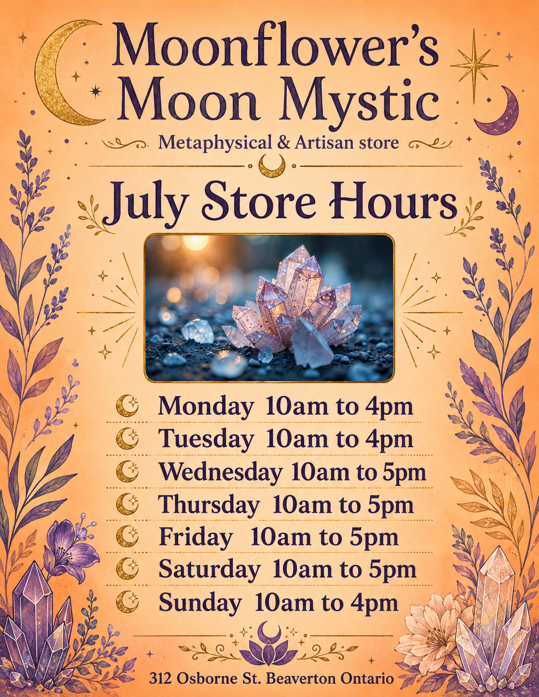 July Store Hours