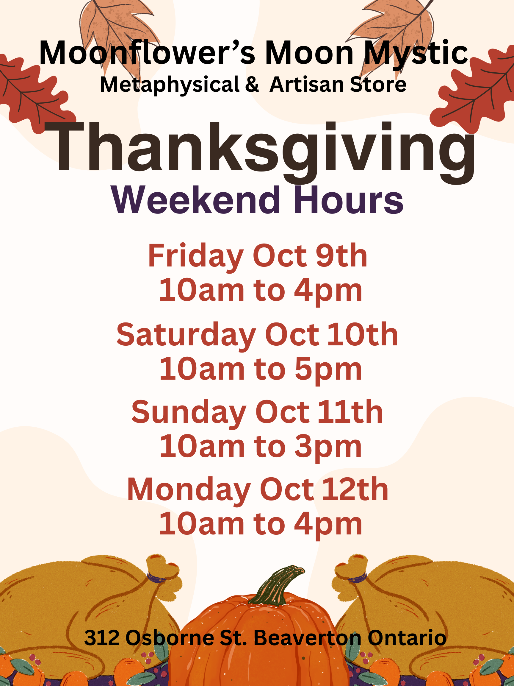 Thanksgiving Hours 2026