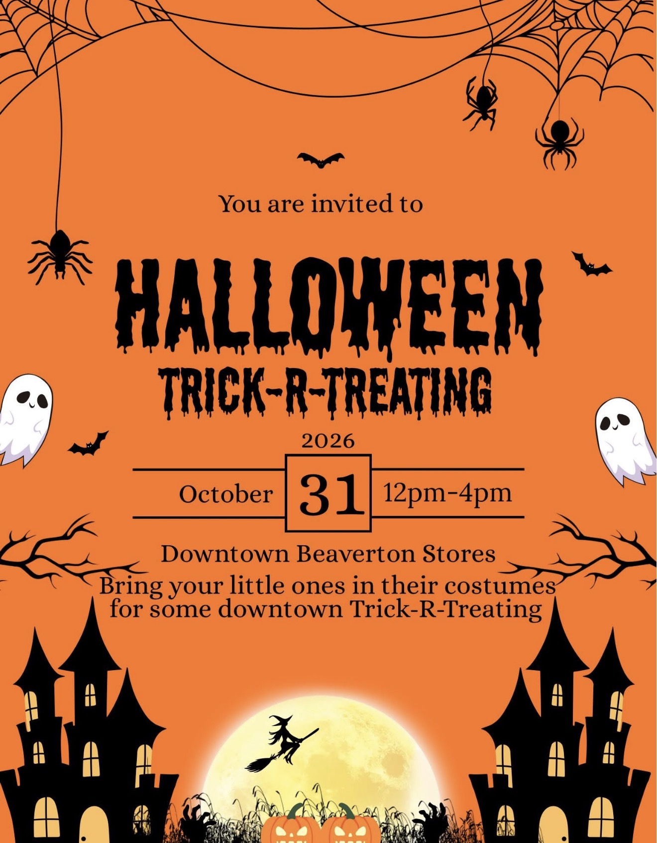 Halloween Trick-R-Treating at Beaverton Stores